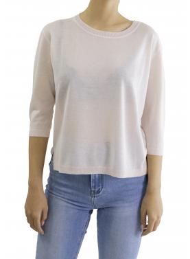 Maglia girocollo con brillantini 